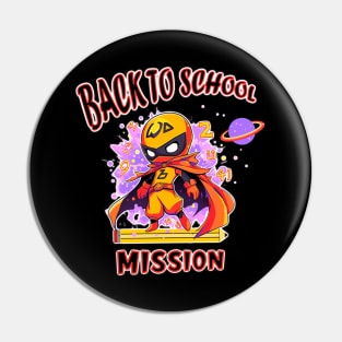 Back to school superhero Pin