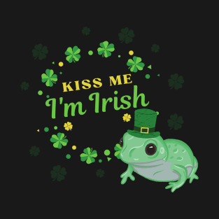 Kiss Me I'm Irish Frog T-Shirt