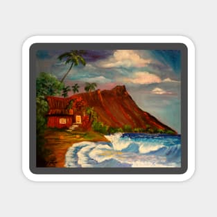 Quaint Cottage by the Sea Magnet