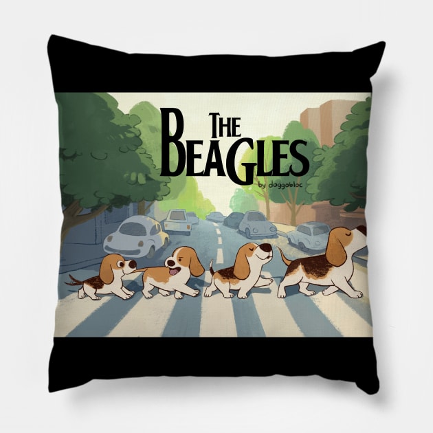 The Beagles Pillow by doggobloc