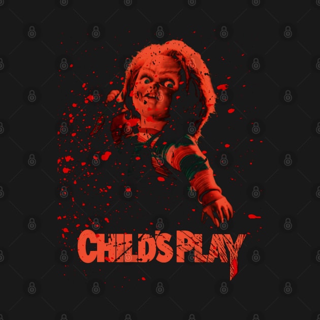 Chucky's Playtime Child's Play Horror Tee by MilanVerheij Bike