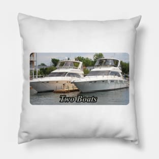 Two Boats Pillow