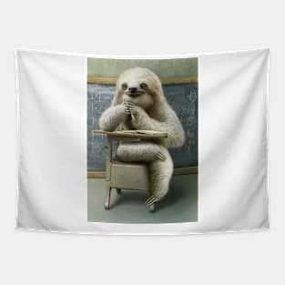 SLOTH IN CLASSROOM Tapestry