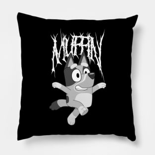 Muffin Bluey Black & White Pillow