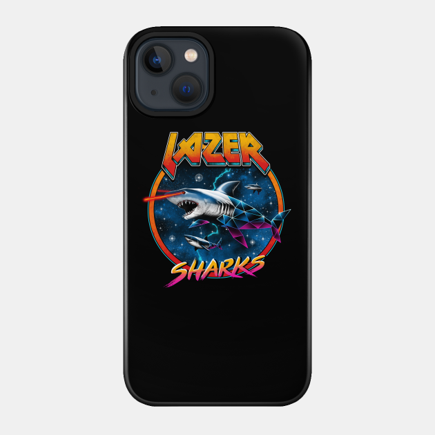 Lazer Sharks - Shark - Phone Case