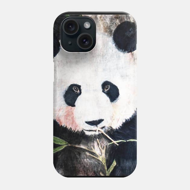 Panda Bear Phone Case by teenamarie23art
