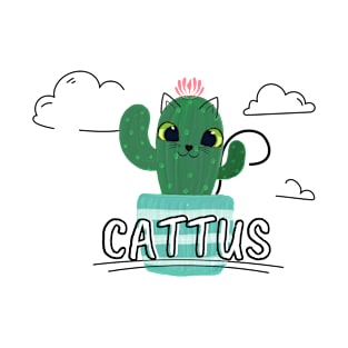 Cat Cactus Cattus T-Shirt