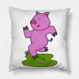 Pig Running Fitness Pillow