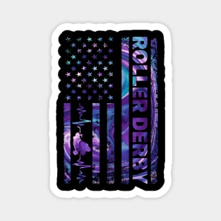 Roller Derby Flag Magnet