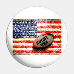 Rugby Football Pin