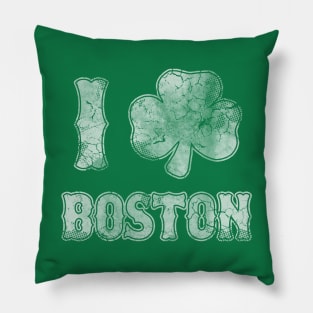 Irish Shamrock Boston St Patrick's Day Pillow