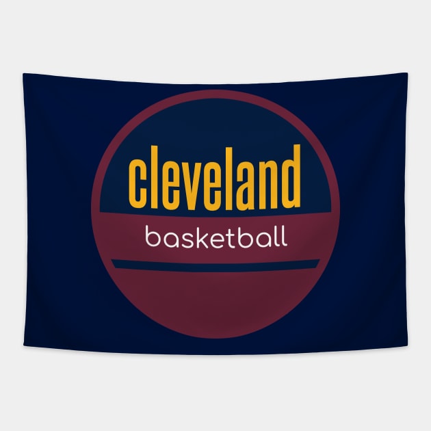 cleveland cavaliers basketball Tapestry by BVHstudio