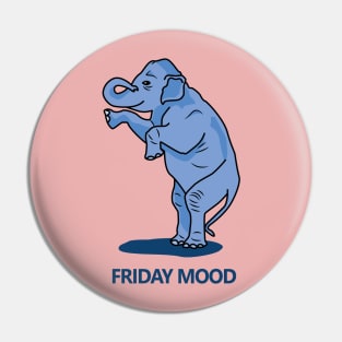 Freedom mood of a blue elephant Pin