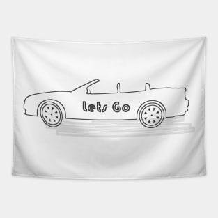 Lets Go Car T-Shirt Tapestry