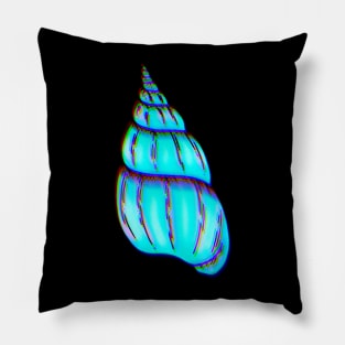 Blue Sea Shell Pillow