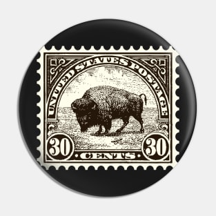 American Buffalo Stamp Pin