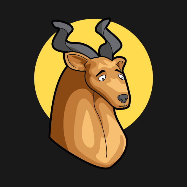 Lonely Kudu Art by Wear Your Story