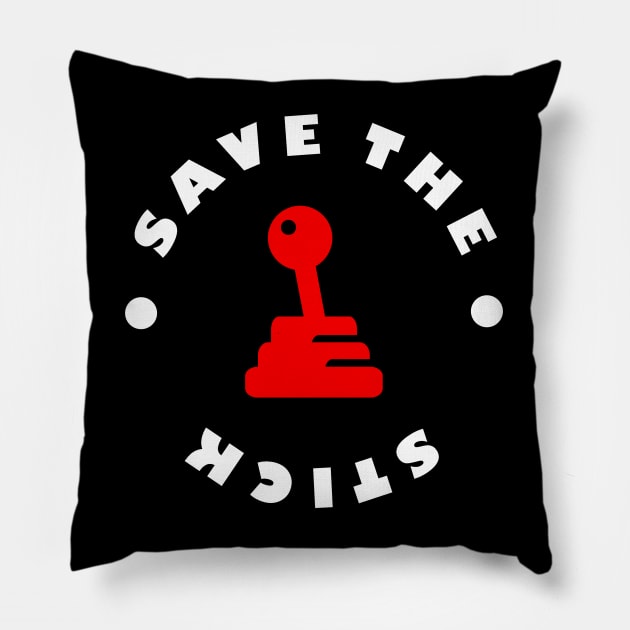 SAVE THE STICK Pillow by HSDESIGNS