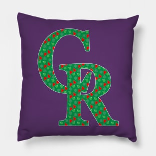 Merry Christmas Colorado Rockies Pillow