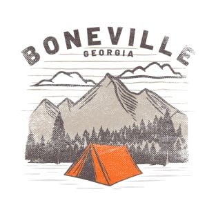 Pitch a Tent in Boneville (Grunge) T-Shirt