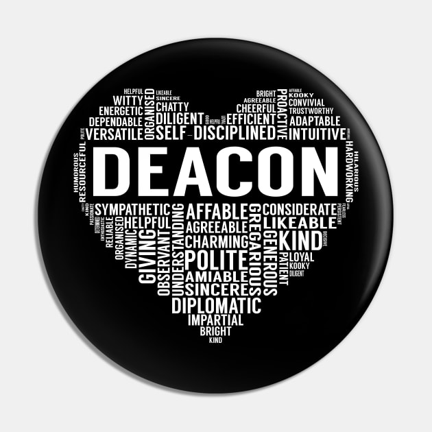 Deacon Heart Pin by LotusTee