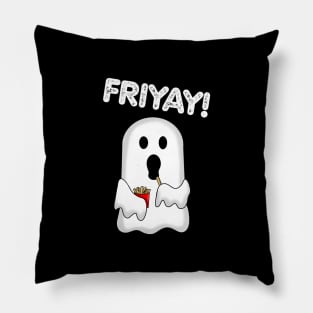 Emoji ghost , tgif friyay Pillow