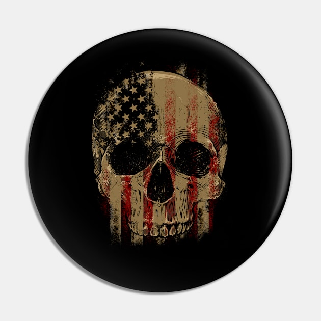 Badass Skull Pin by CoDDesigns