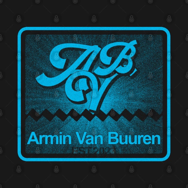 Armin Van Buuren - AVB aesthetic turquoise blue color by JakQueApparels