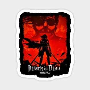 Mikasa Ackerman vs Titan Epic Design Magnet