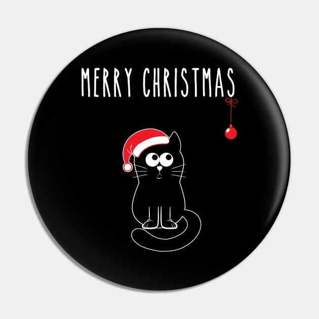 Quarantine Christmas Cat Pin by MulletHappens