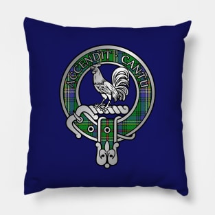 Clan Cockburn Crest & Tartan Pillow