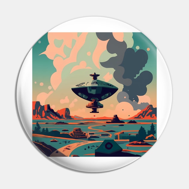 Area 51 art Pin by IOANNISSKEVAS