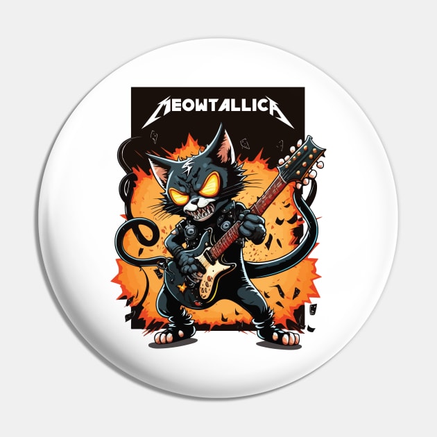 Meowtallica 5 Pin by vectrus