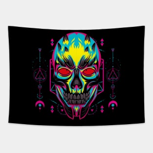 skull head popart Tapestry