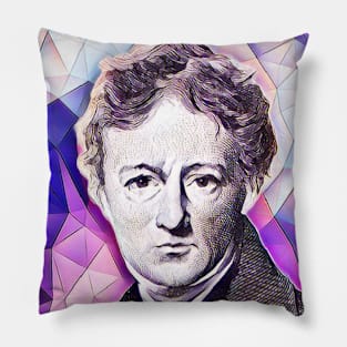 Charles Lamb Pink Portrait | Charles Lamb Artwork 8 Pillow