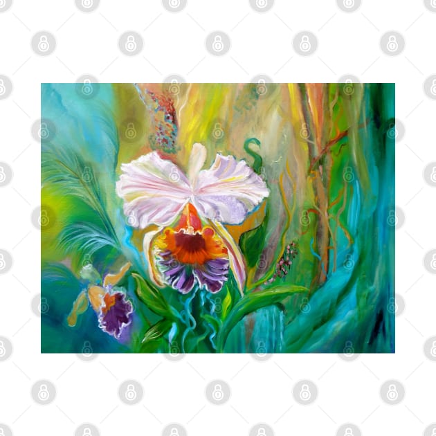 White Jungle Orchid by jennyleeandjim