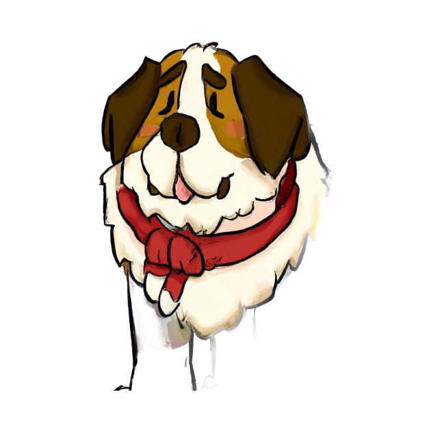 Cute St. Bernard Drawing by Play Zoo