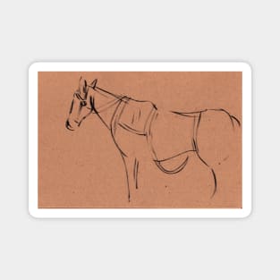 Horse sketch #1 Magnet