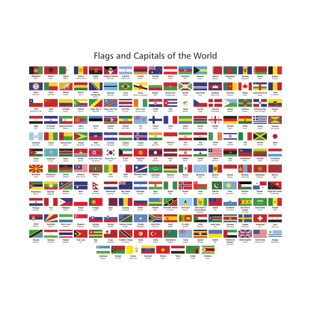 Flags and Capitals of the World HB by YooY Studio