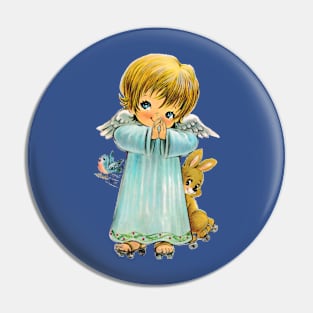 Rollerskate Angel Pin