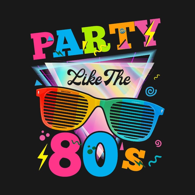 Party 80s Funny Eighties Retro by paola.illustrations