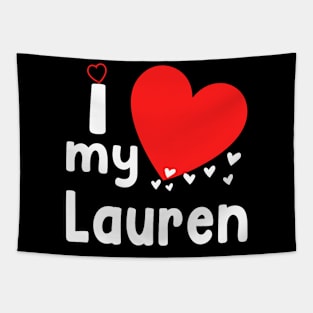 I Love My Lauren - I Heart My Lauren Tapestry