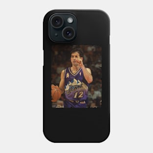 John Stockton - Vintage Design Of Basketball Phone Case