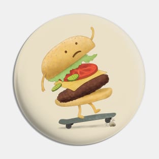 Burger Wipe-Out Pin