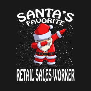 Santas Favorite Retail Sales Worker Christmas T-Shirt