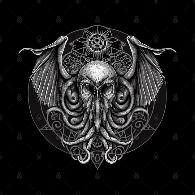 Cthulhu Unholy Geometry by Hiraeth Tees