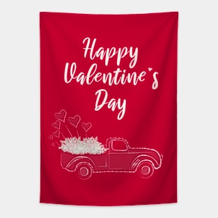 Happy Valentine´s Day, Flower Truck Tapestry