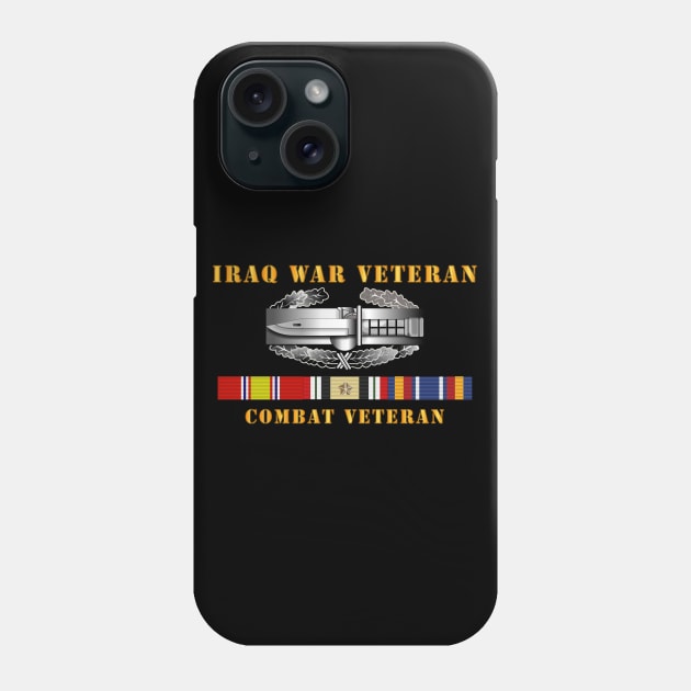 Iraq War Veteran - Combat Action Badge w CAB IRAQ  SVC Phone Case by twix123844