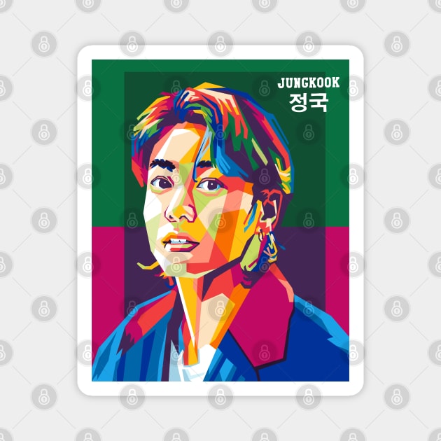 jungkook Magnet by cool pop art house