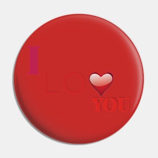 LOVE T-shirt Pin